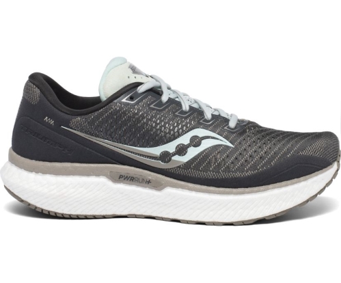 Tenis Saucony Triumph 18 Wide Mujer Zapatillas Running Charcoal / Sky México MX-758-OR
